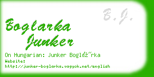 boglarka junker business card